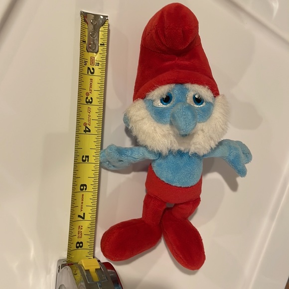 Papa Smurf Plush Doll Stuffed Animal the Smurfs Peyo 2011 JAKKS Pacific 8” - Picture 5 of 5